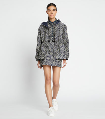 Tory Burch T Monogram Jacquard Anorak - Tory Navy T Monogram Small Sport