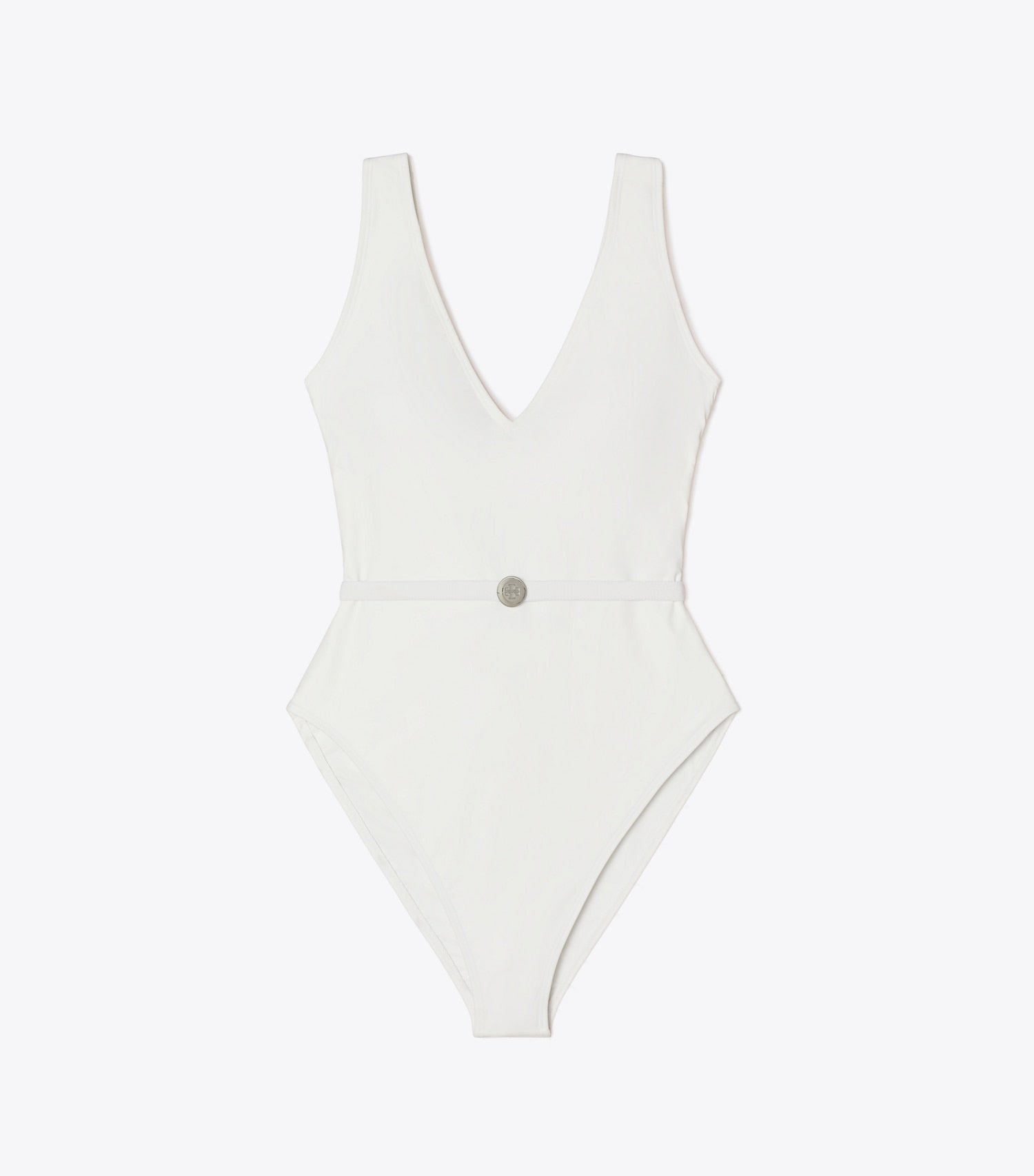 Tory Burch Belted Swimsuit - White