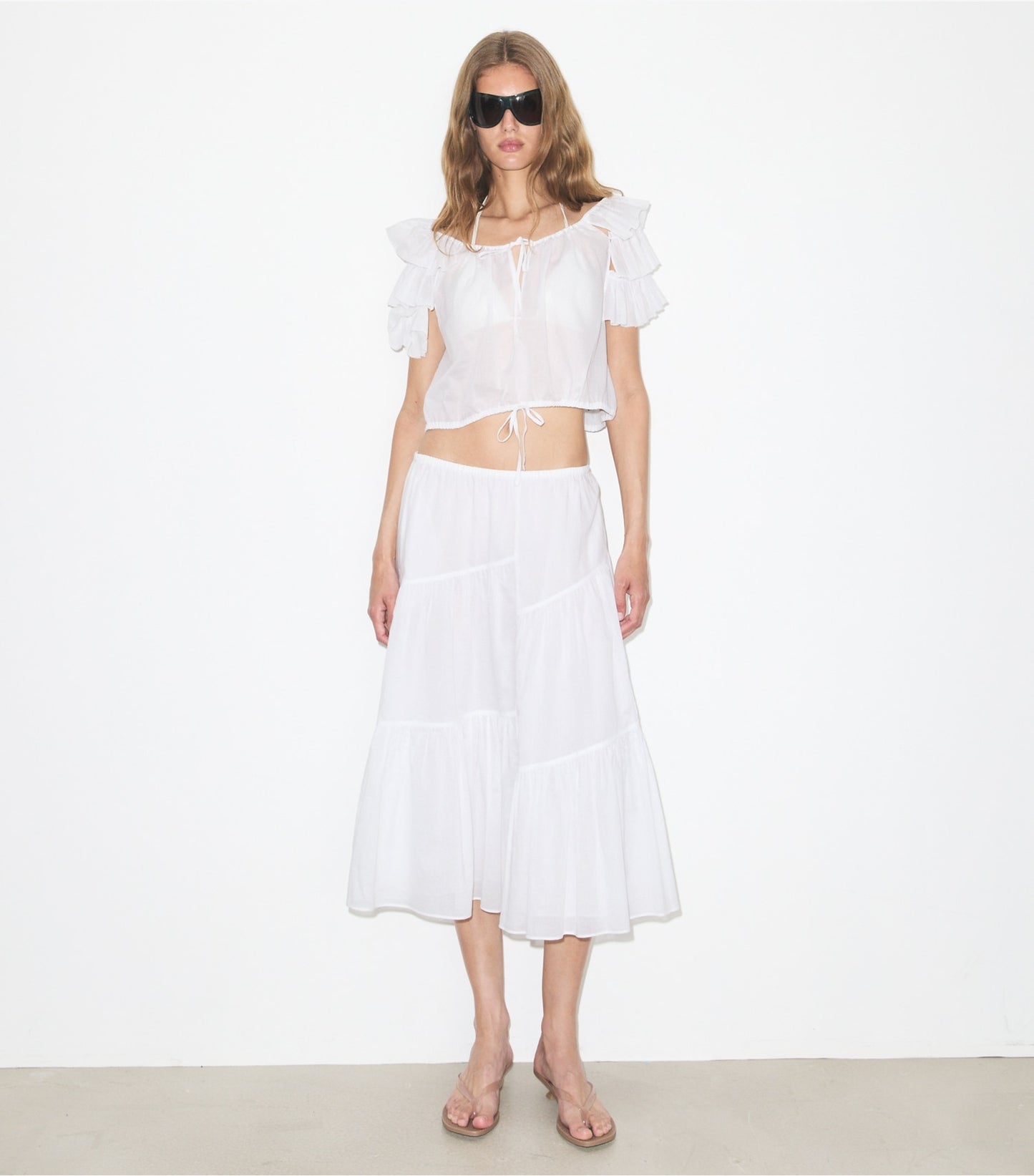 Tory Burch Cotton Skirt - White
