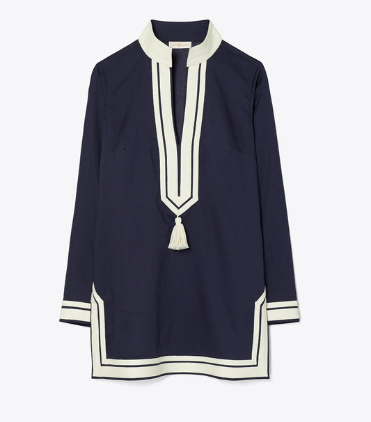 Tory Burch Cotton Tory Tunic - Tory Navy