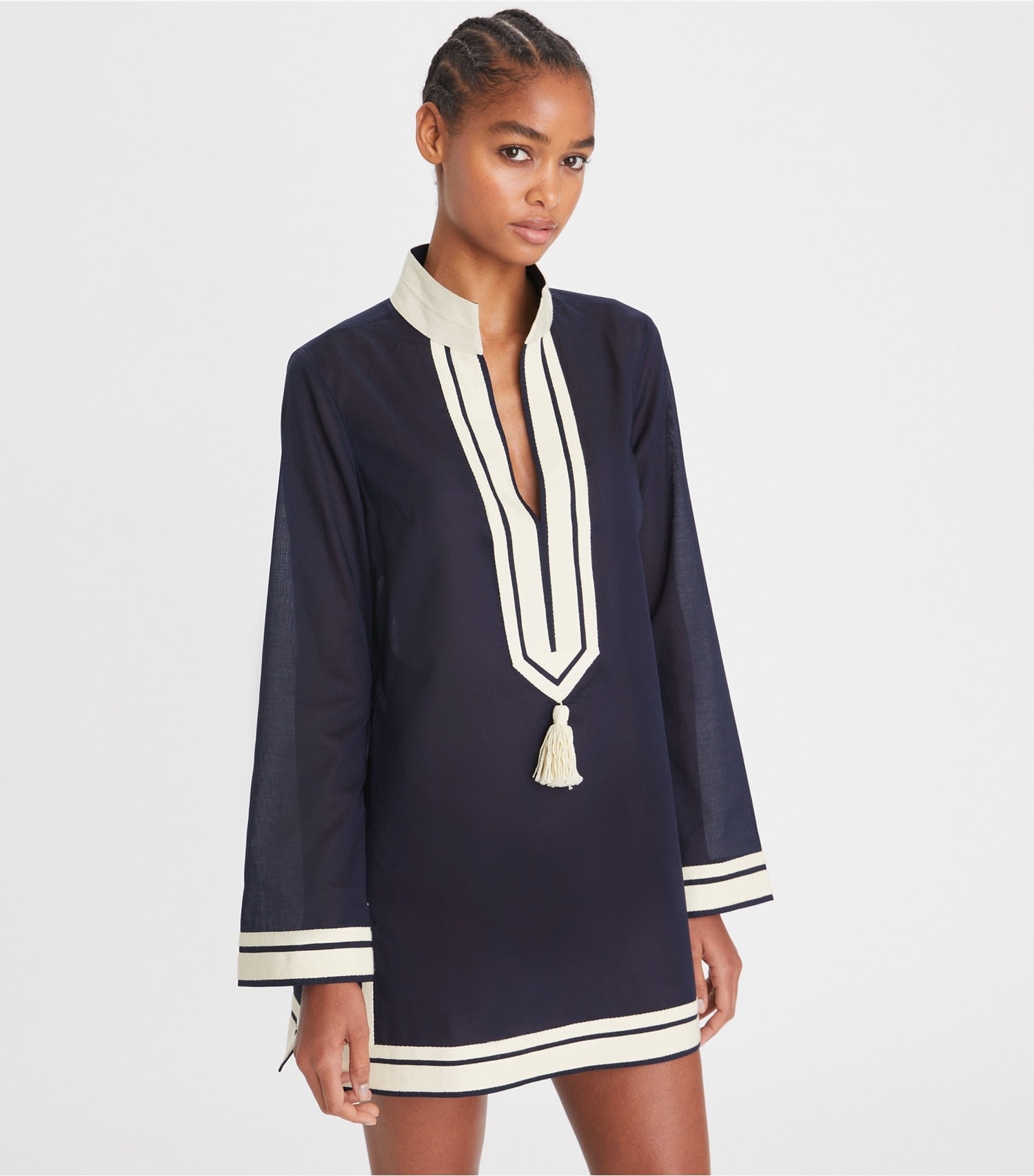 Tory Burch Cotton Tory Tunic - Tory Navy