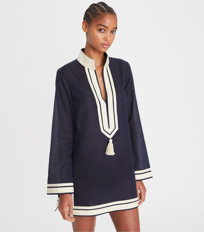 Tory Burch Cotton Tory Tunic - Tory Navy