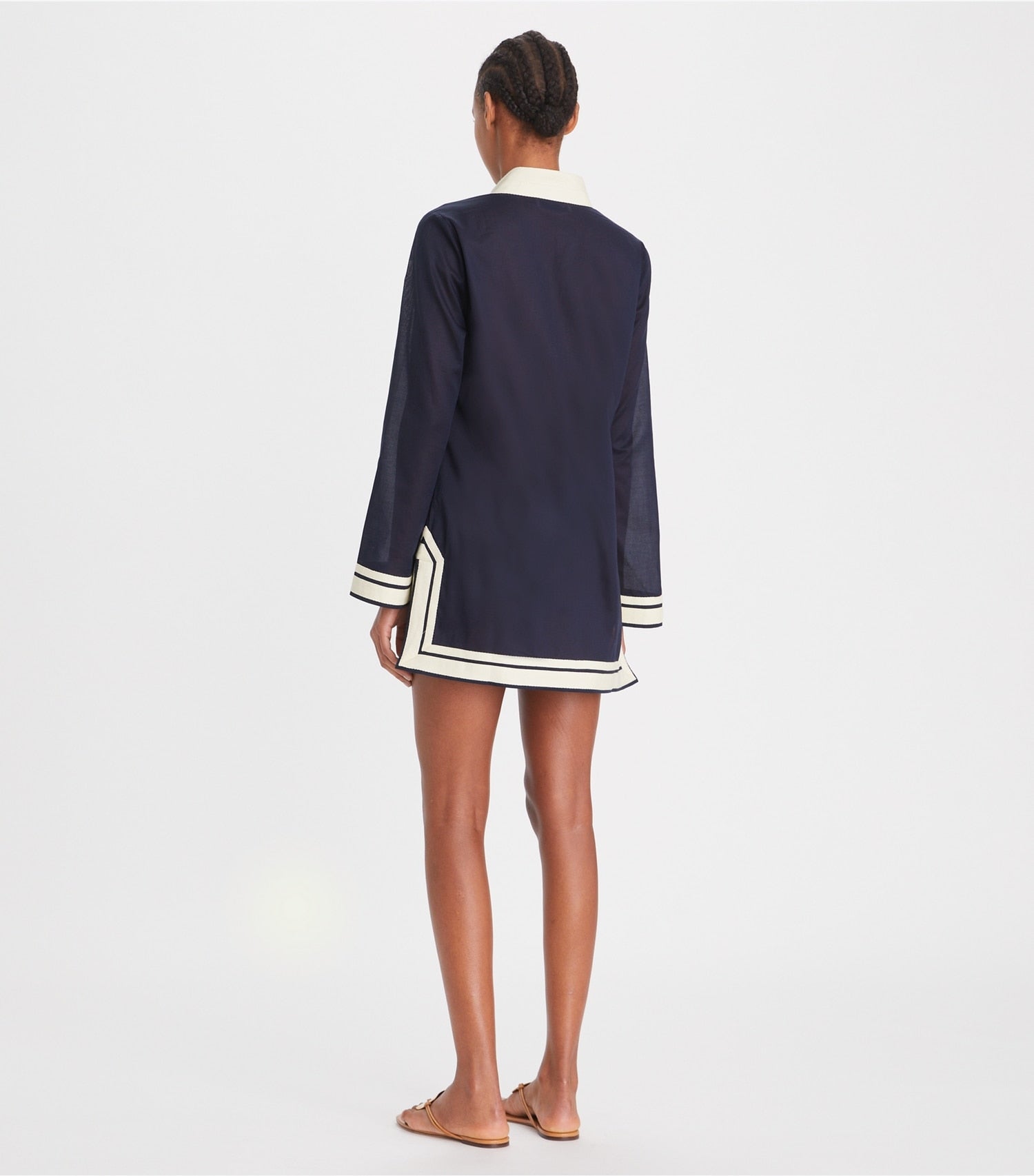 Tory Burch Cotton Tory Tunic - Tory Navy