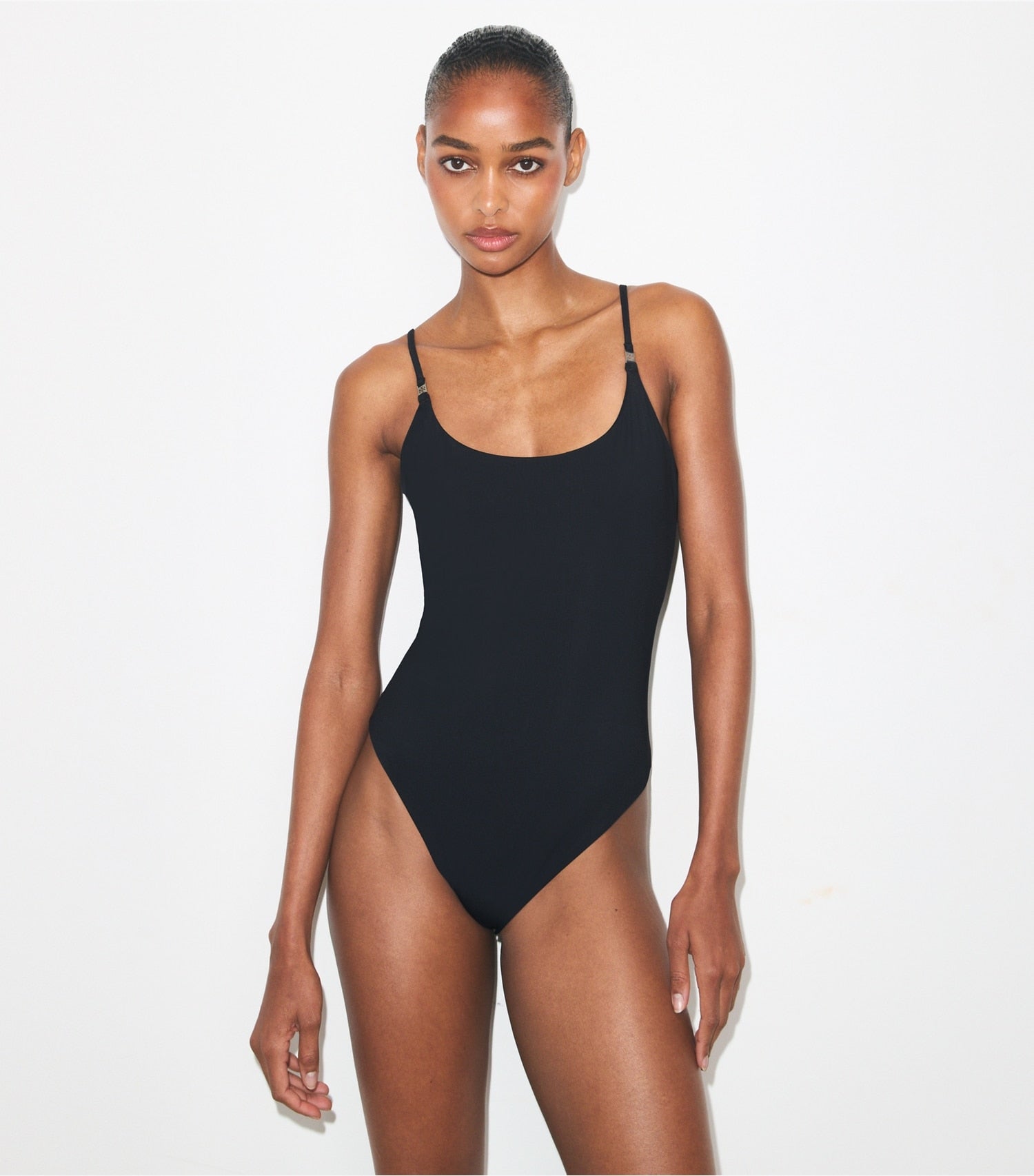 Tory Burch Solid Swimsuit - Black
