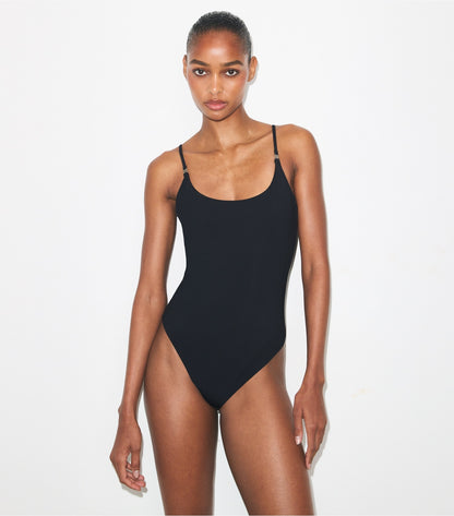 Tory Burch Solid Swimsuit - Black