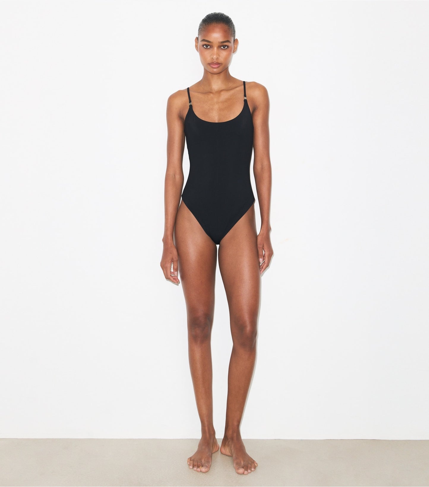Tory Burch Solid Swimsuit - Black