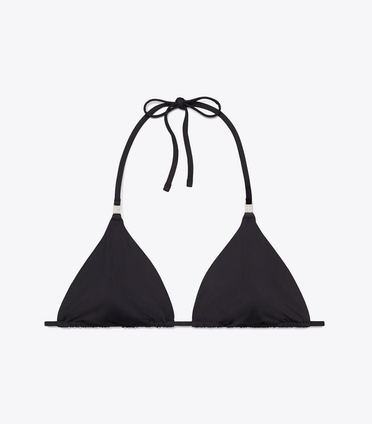 Tory Burch Solid Bikini Top - Black