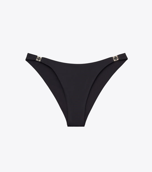 Tory Burch Solid Bikini Bottom - Black