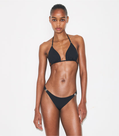 Tory Burch Solid Bikini Bottom - Black
