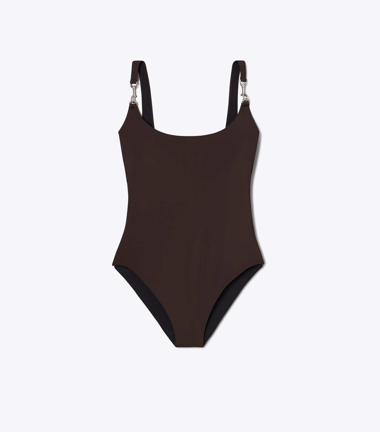 Tory Burch Clip Tank Swimsuit - Dark Brown