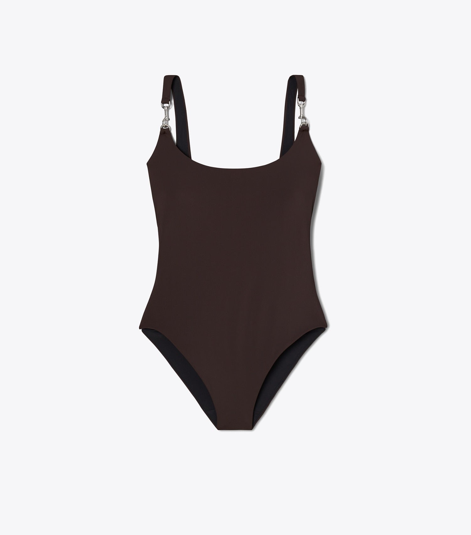Tory Burch Clip Tank Swimsuit - Dark Brown