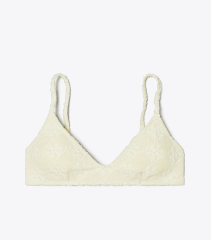 Tory Burch Terry Logo Bikini Top - New Ivory