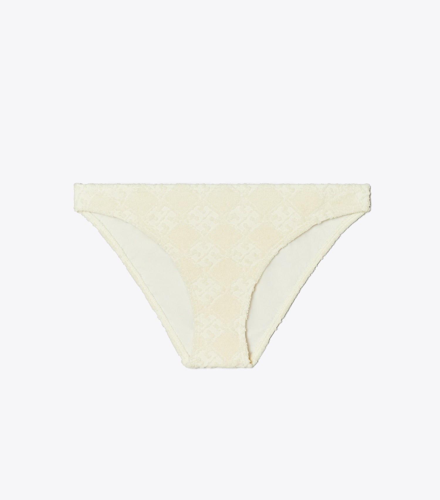 Tory Burch Terry Logo Bikini Botttom - New Ivory