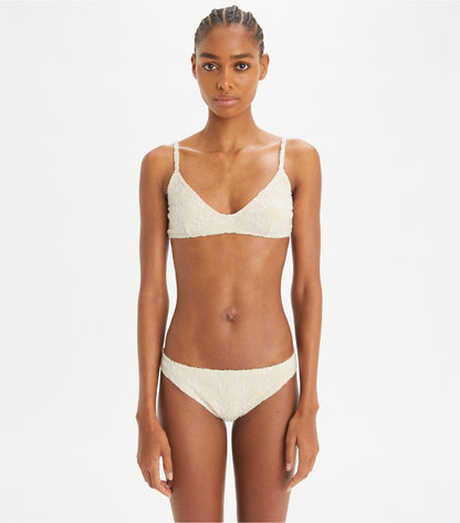 Tory Burch Terry Logo Bikini Botttom - New Ivory