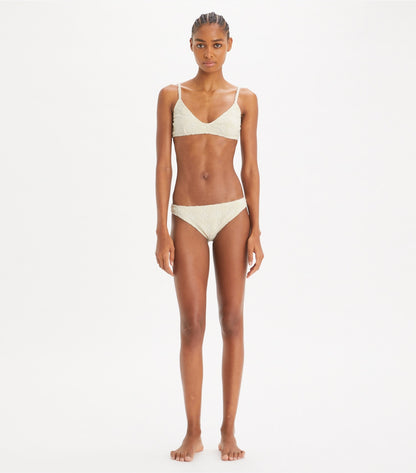 Tory Burch Terry Logo Bikini Botttom - New Ivory