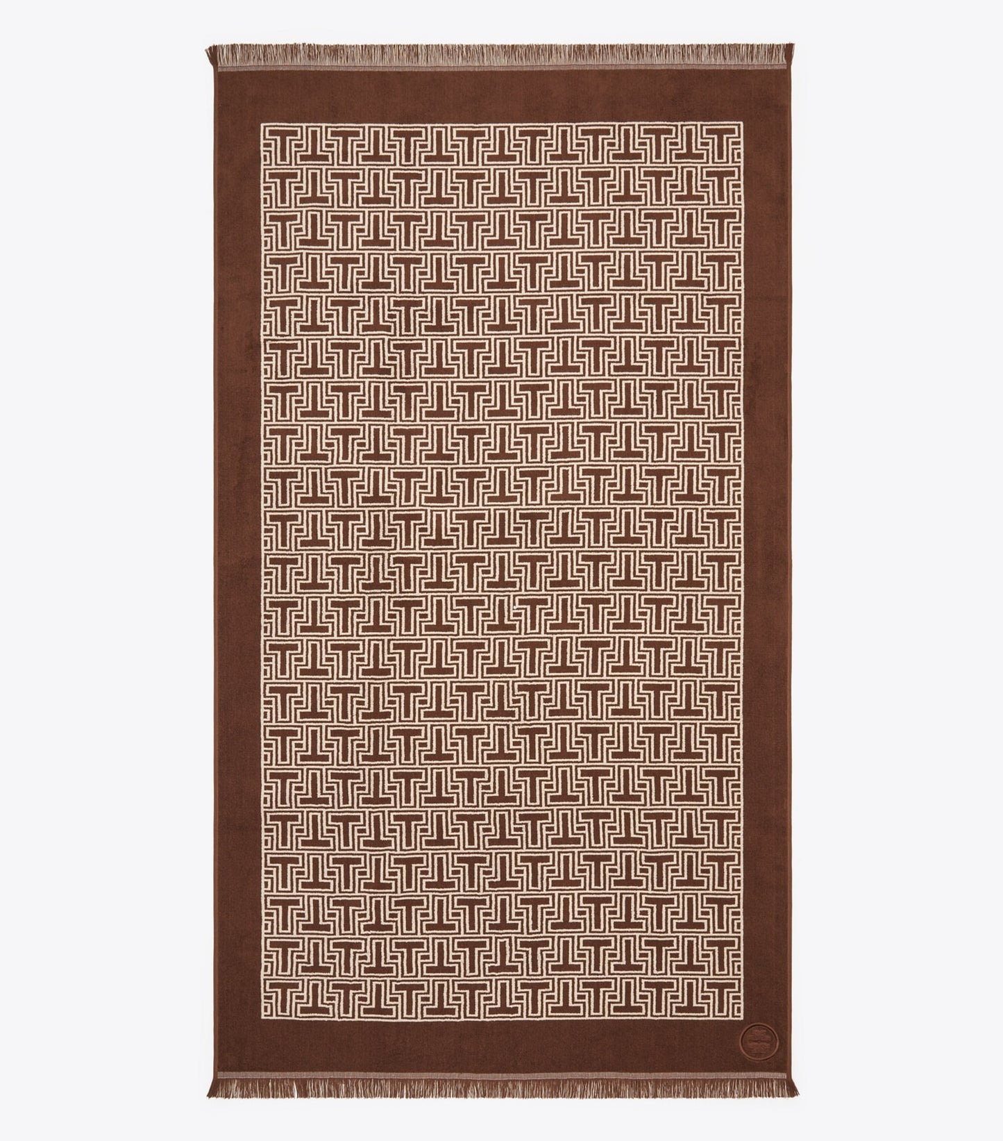 Tory Burch T-Tile Beach Towel - Brown