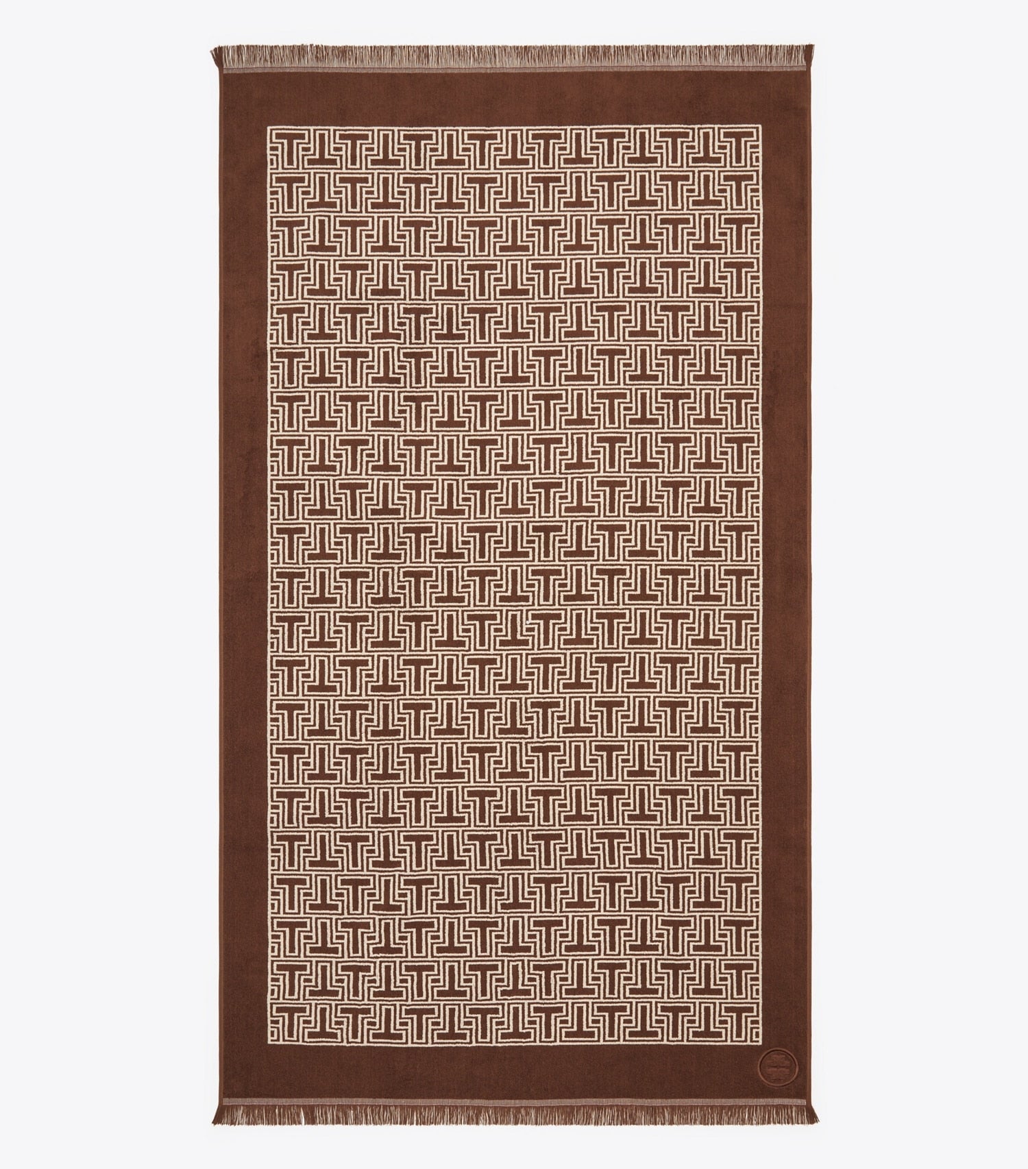 Tory Burch T-Tile Beach Towel - Brown