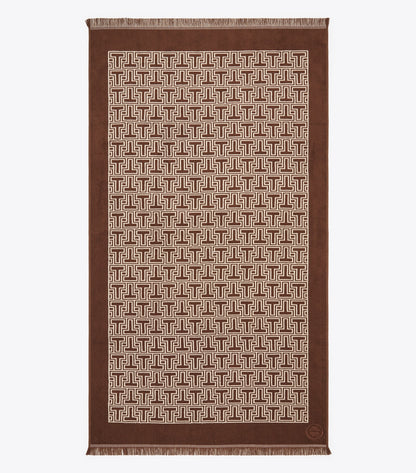 Tory Burch T-Tile Beach Towel - Brown