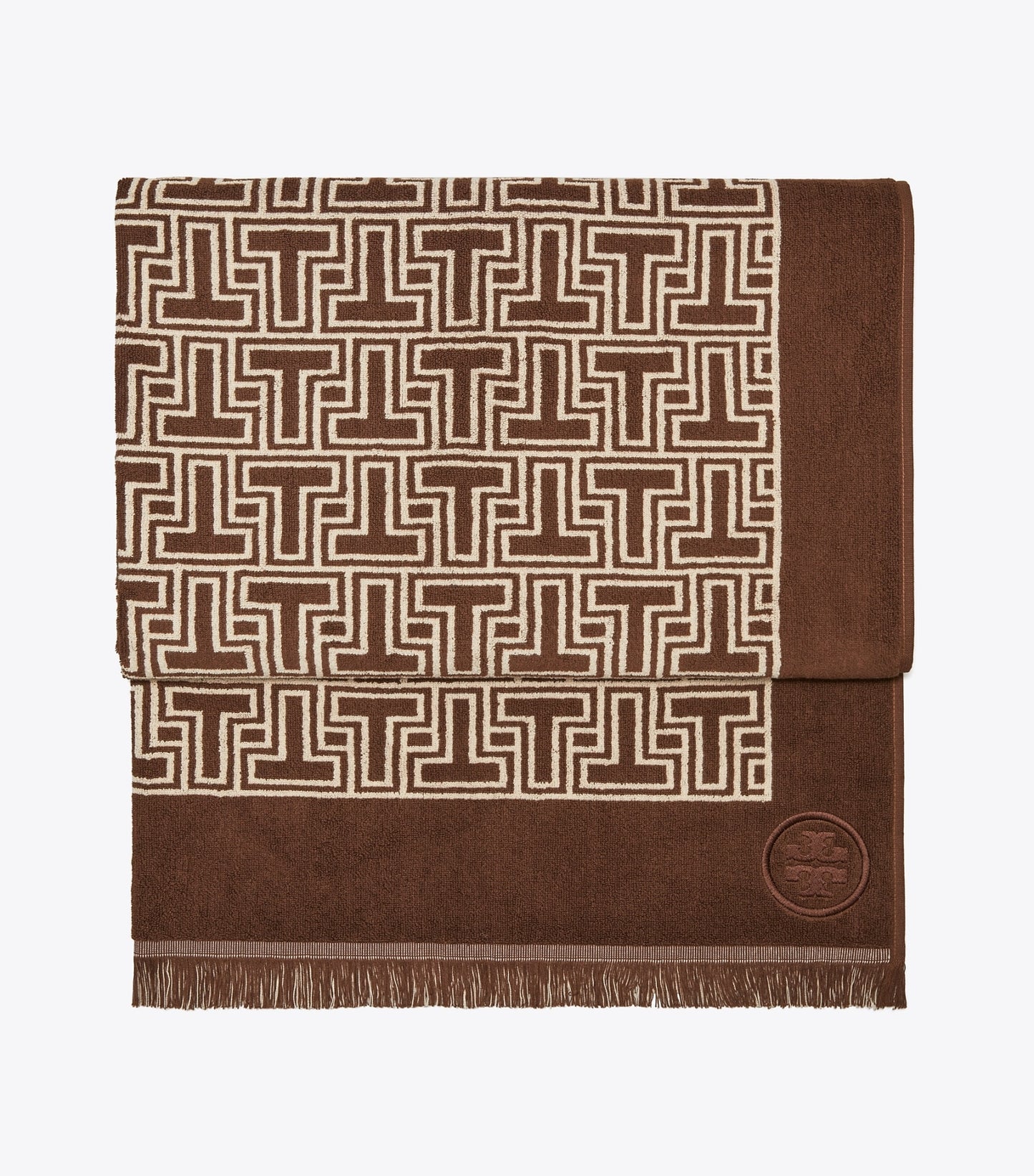 Tory Burch T-Tile Beach Towel - Brown