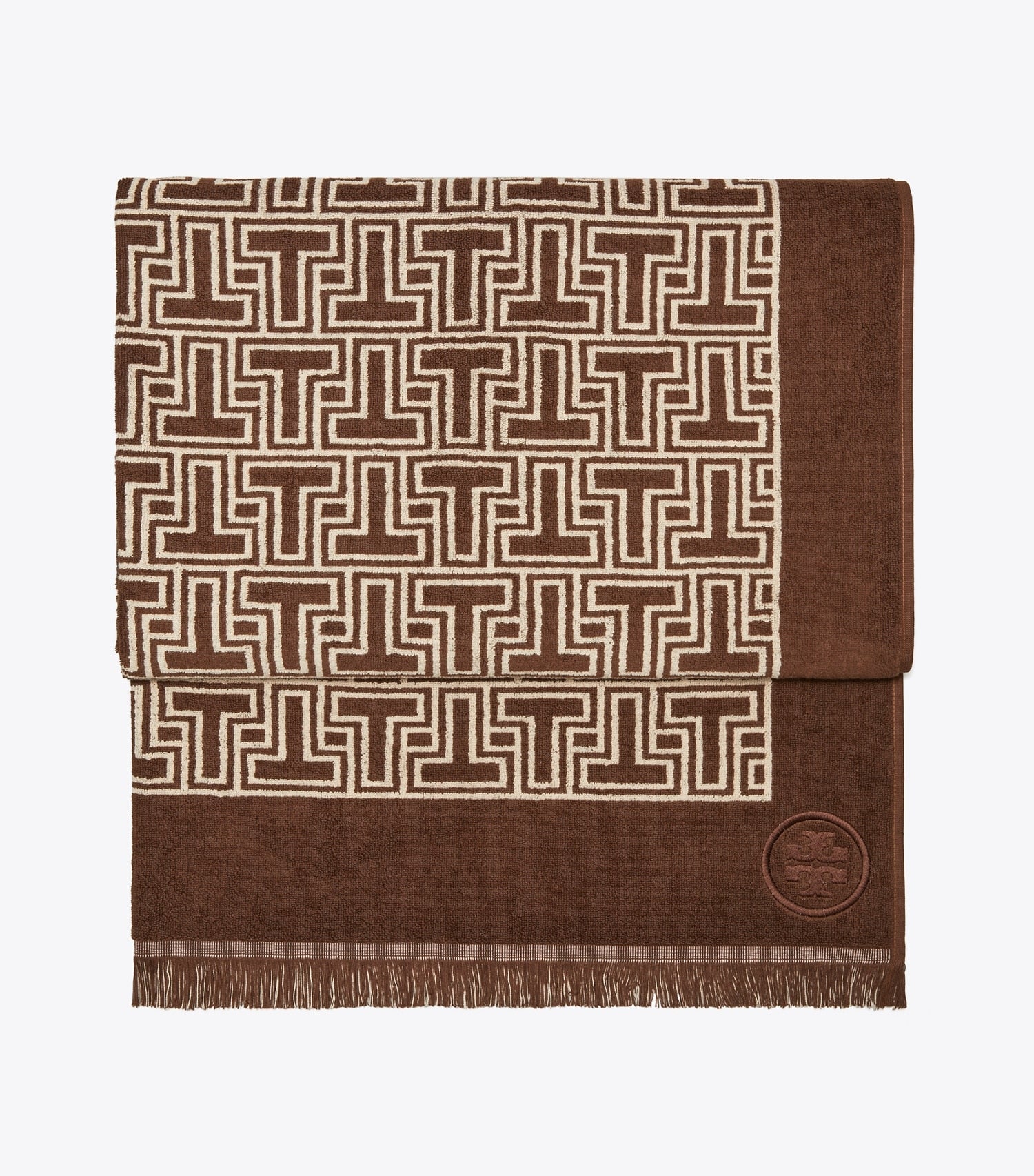 Tory Burch T-Tile Beach Towel - Brown