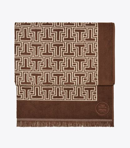 Tory Burch T-Tile Beach Towel - Brown