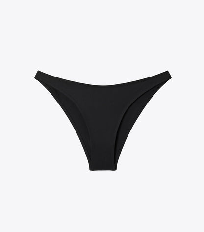 Tory Burch High-Cut Bikini Bottom - Black