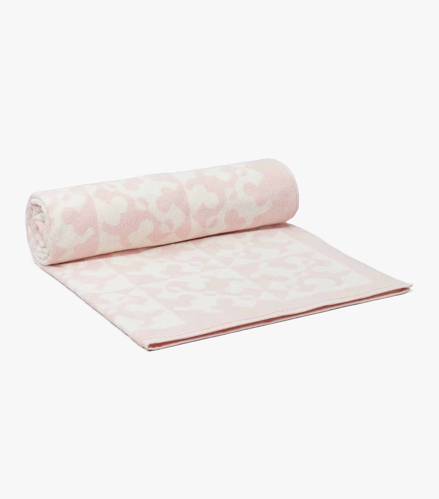 Tory Burch Diagonal T Jacquard Towel - Pink