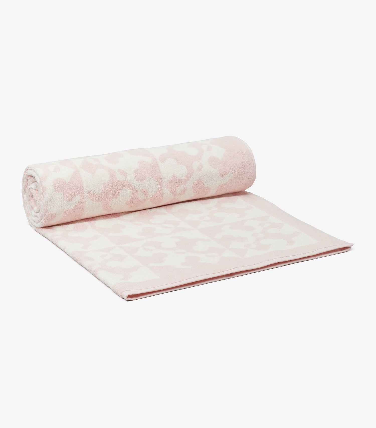 Tory Burch Diagonal T Jacquard Towel - Pink
