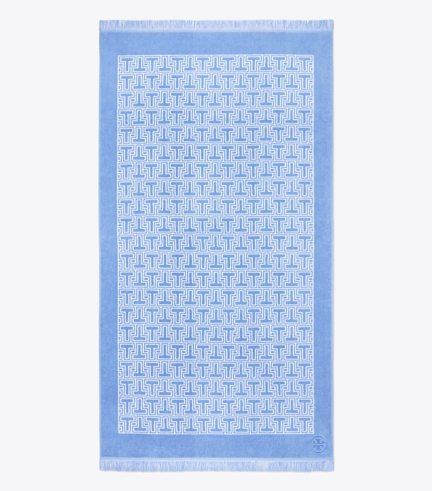 Tory Burch T-Tile Beach Towel - Blue Bird