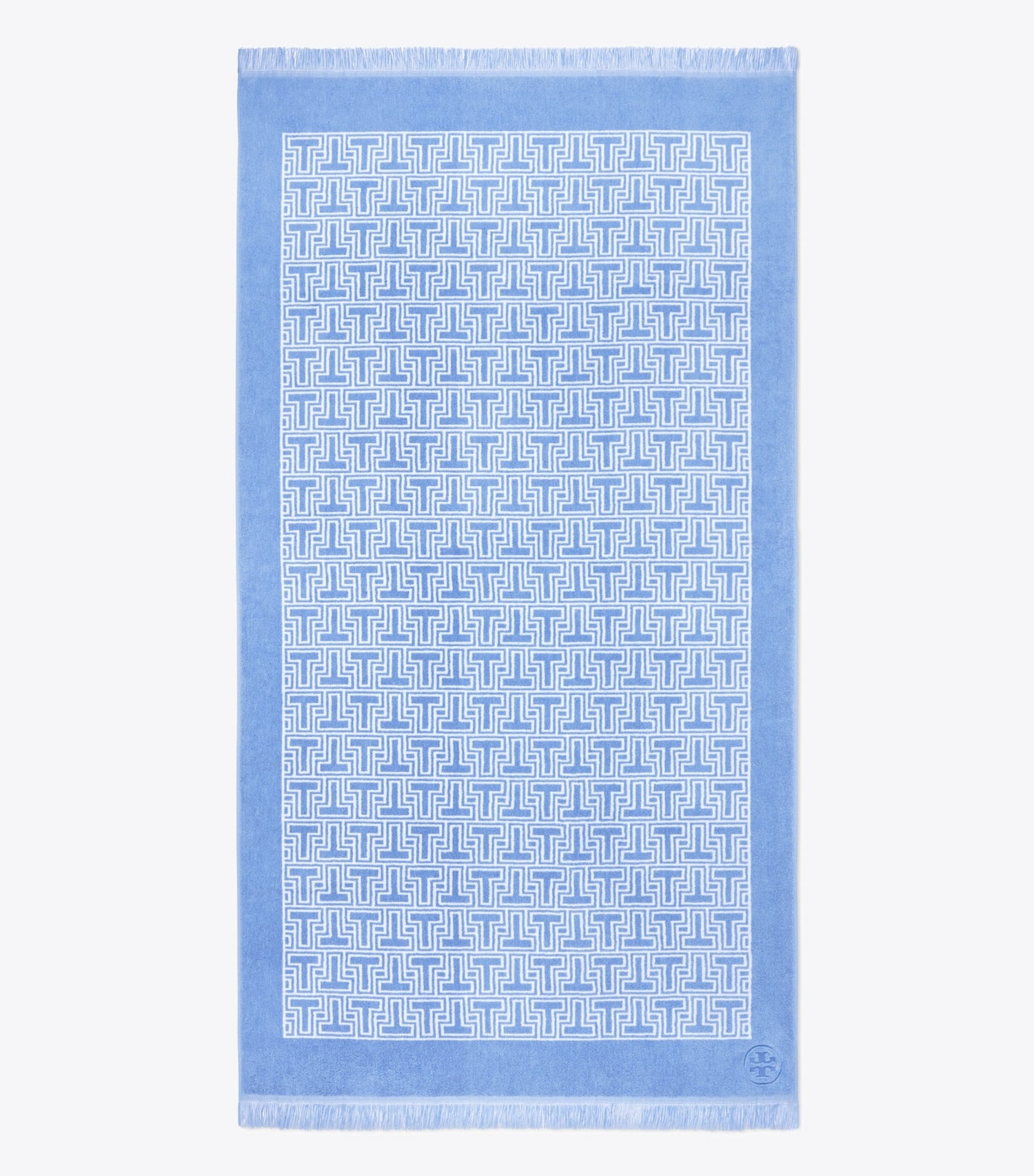 Tory Burch T-Tile Beach Towel - Blue Bird