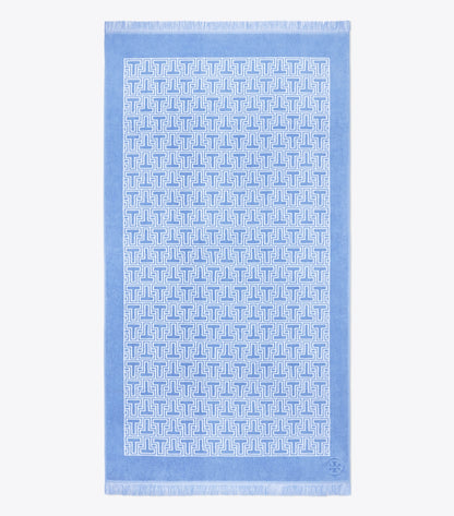 Tory Burch T-Tile Beach Towel - Blue Bird