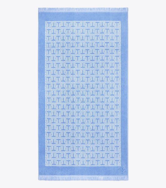 Tory Burch T-Tile Beach Towel - Blue Bird