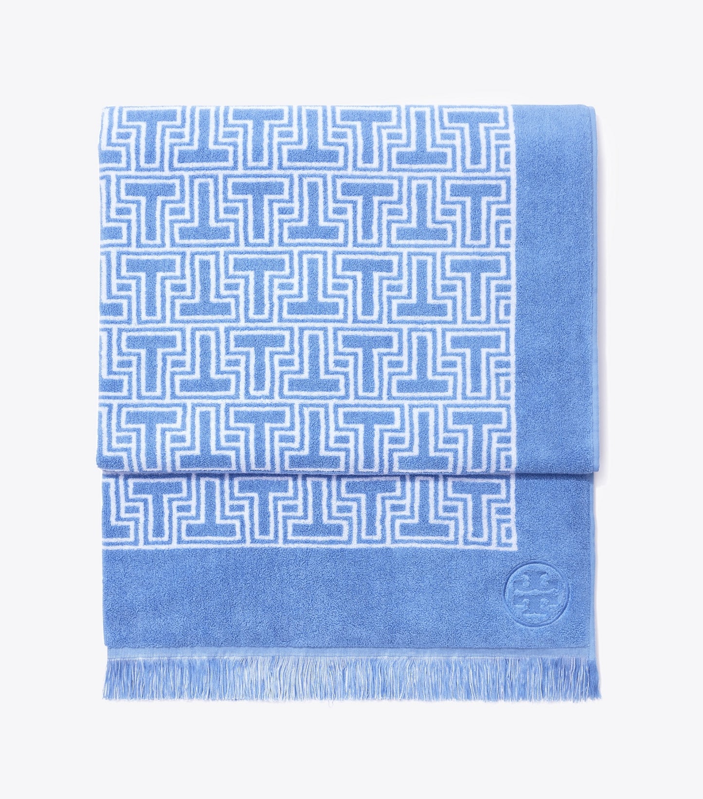 Tory Burch T-Tile Beach Towel - Blue Bird