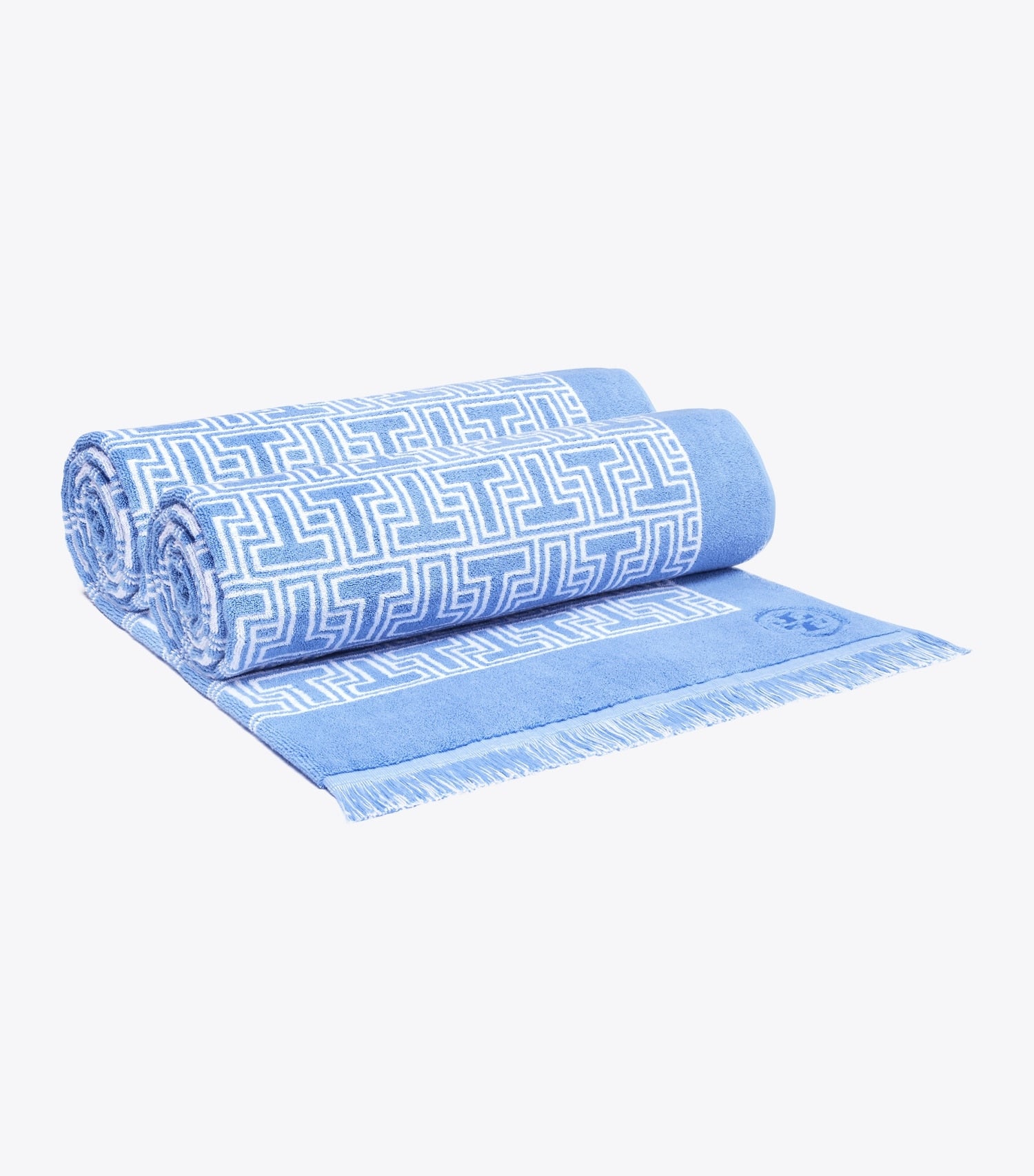 Tory Burch T-Tile Beach Towel - Blue Bird