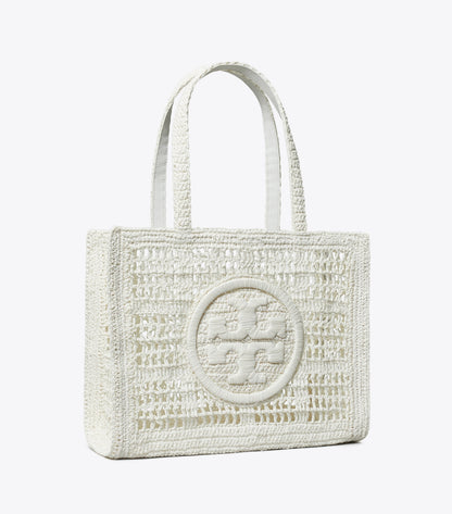 Tory Burch Small Ella Hand-Crocheted Tote - White