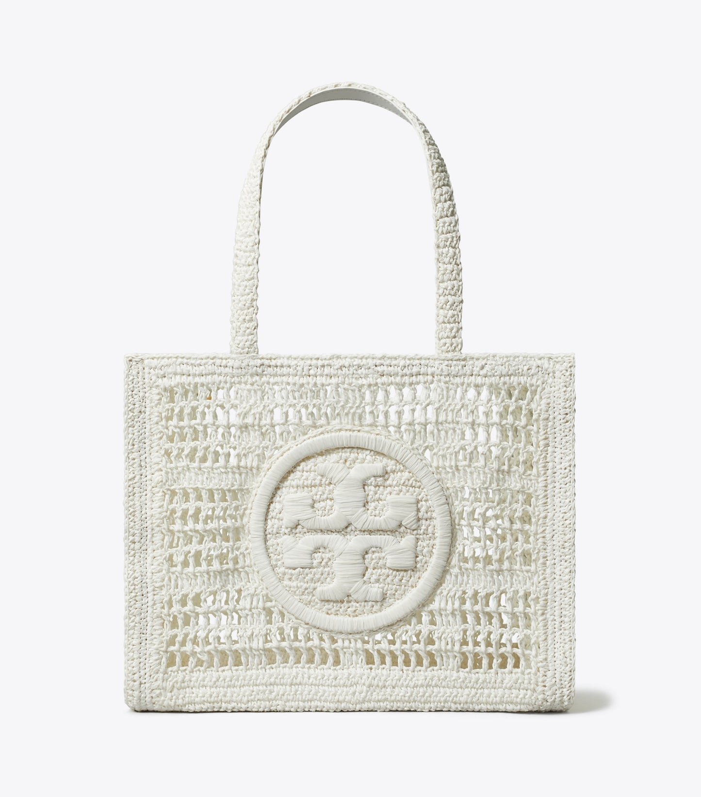 Tory Burch Small Ella Hand-Crocheted Tote - White