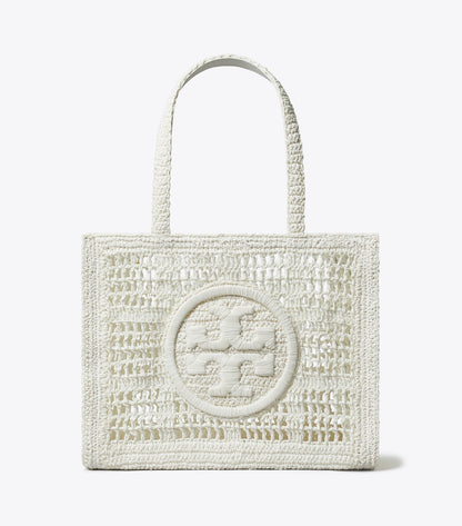 Tory Burch Small Ella Hand-Crocheted Tote - White