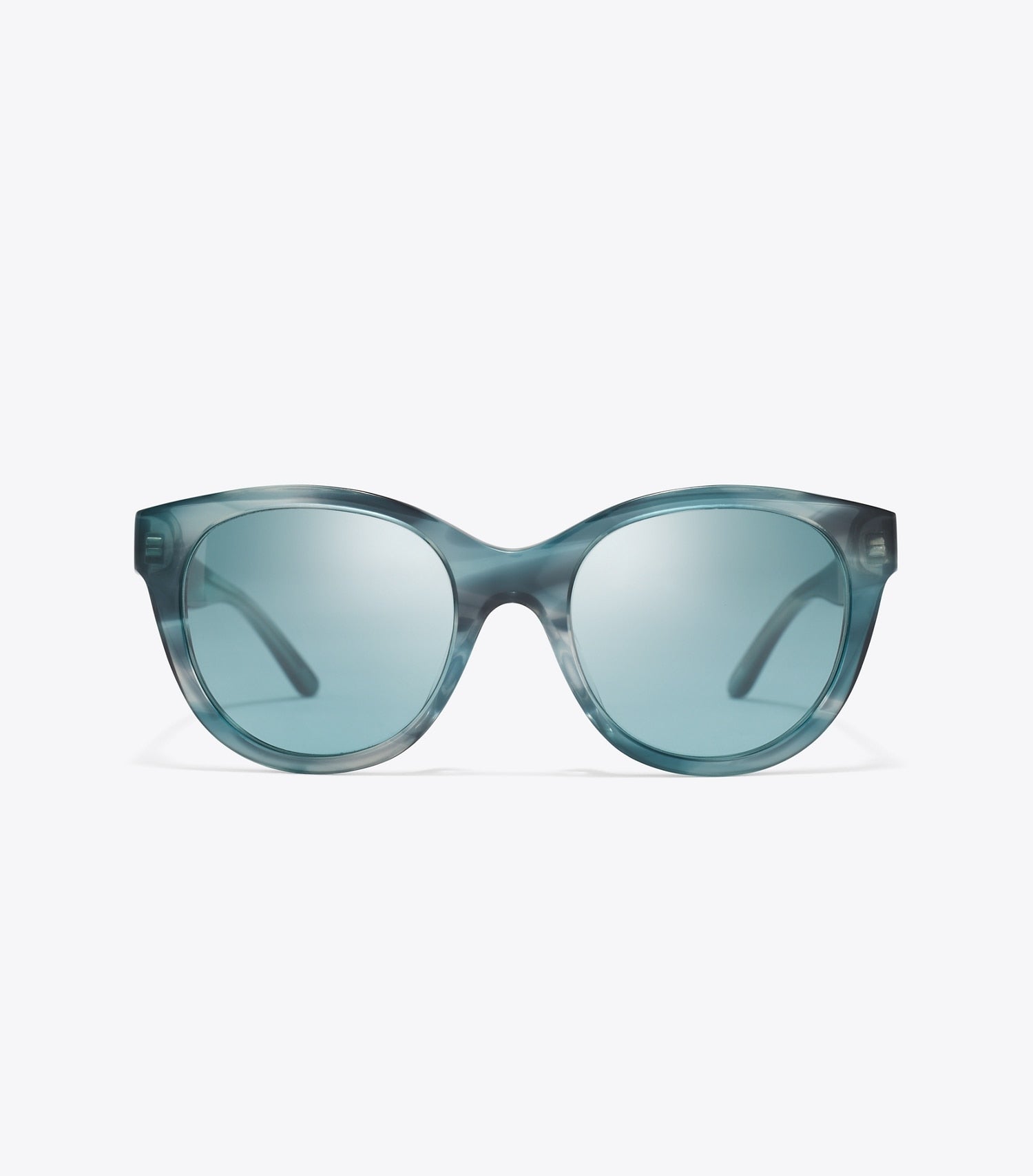 Tory Burch Miller Round Sunglasses - Teal Striated/Petrol Green