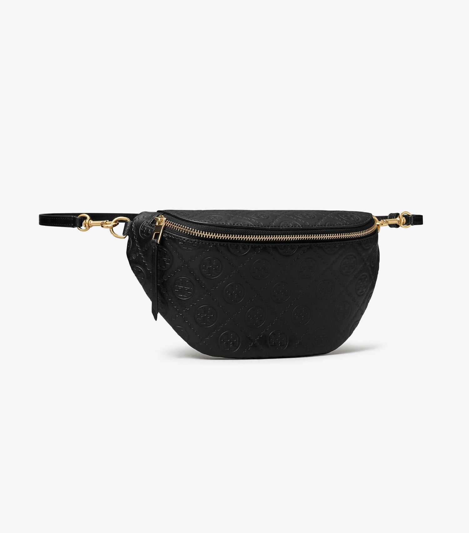 Tory Burch T Monogram Leather Belt Bag - Black
