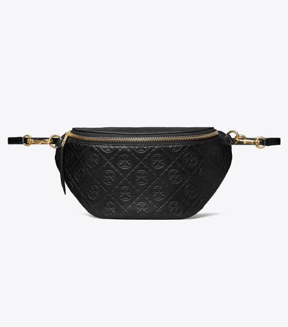 Tory Burch T Monogram Leather Belt Bag - Black