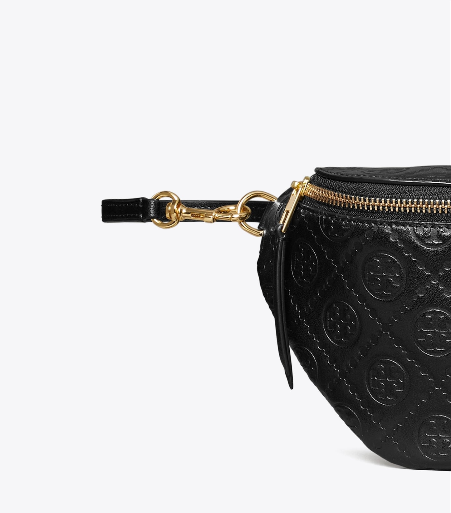 Tory Burch T Monogram Leather Belt Bag - Black
