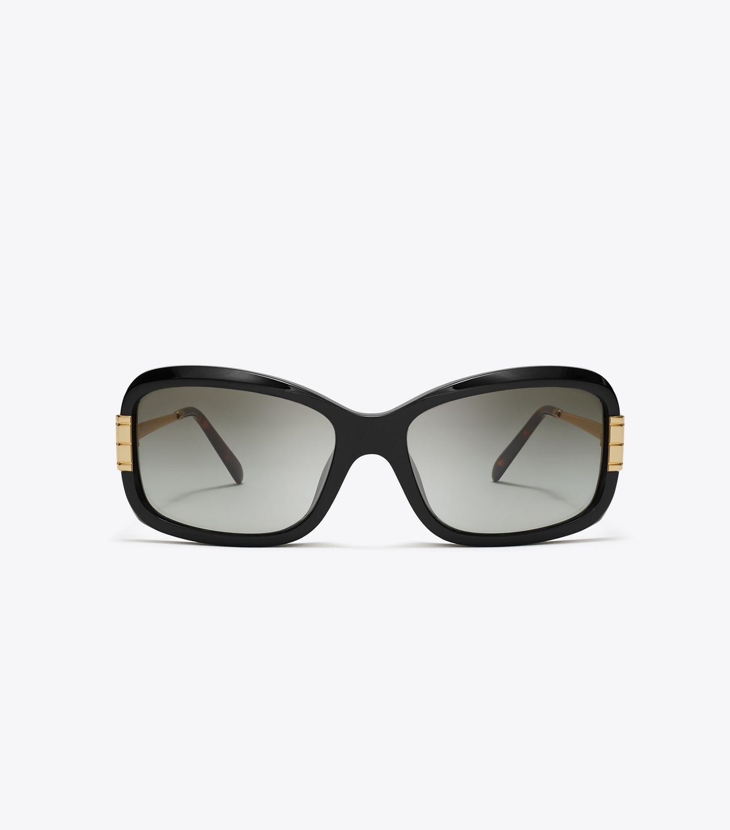 Tory Burch Eleanor Rectangle Sunglasses - Black/Grey Gradient