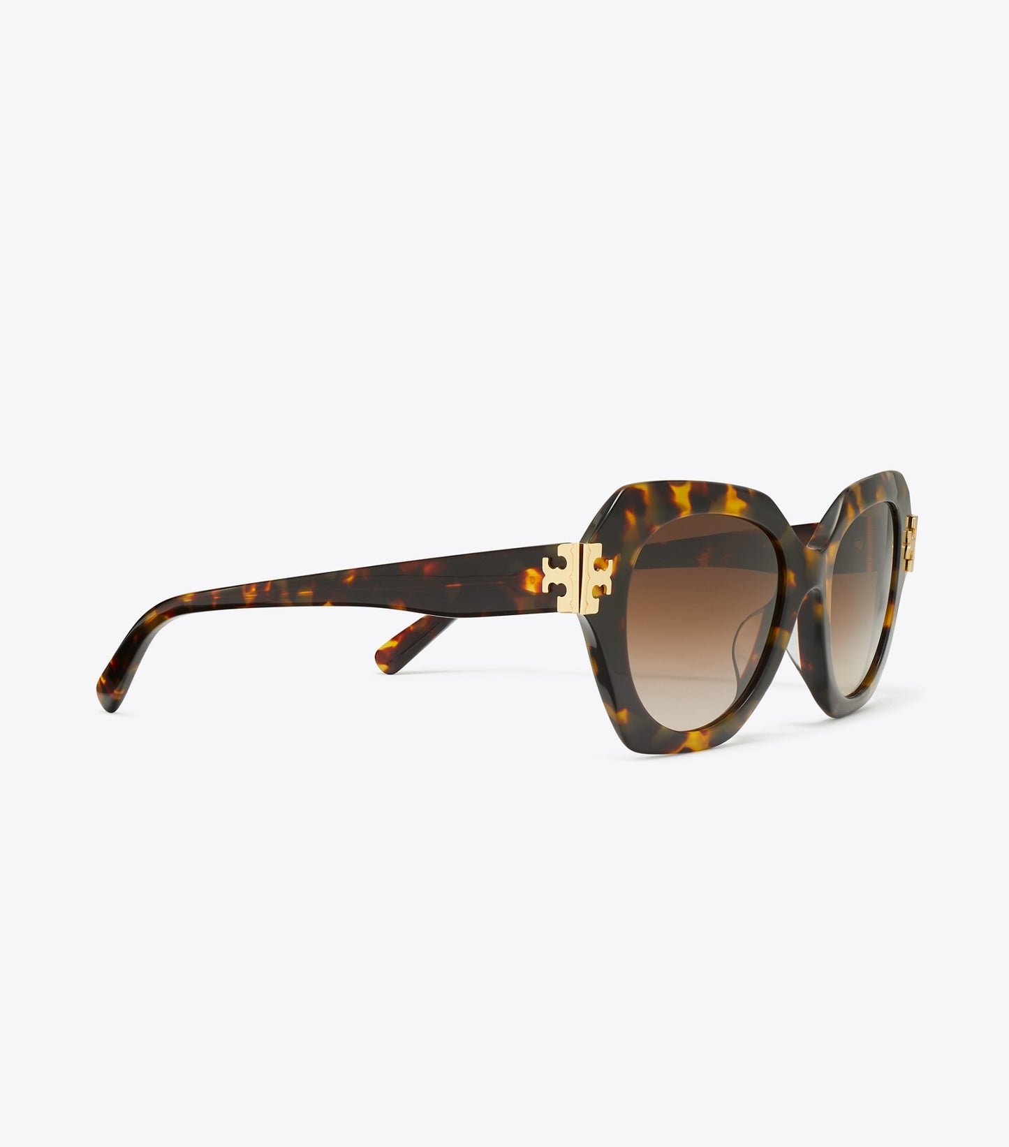 Tory Burch Eleanor Cat-Eye Sunglasses - Dark Tortoise/Brown Gradient
