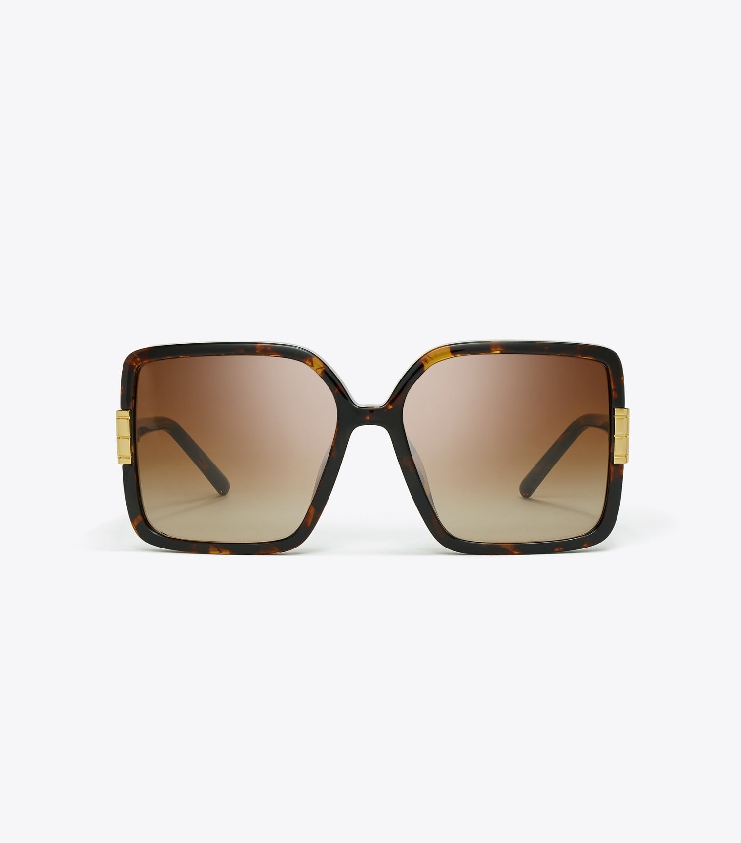 Tory Burch Eleanor Oversized Square Sunglasses - Tortoise/Light Brown Gradient