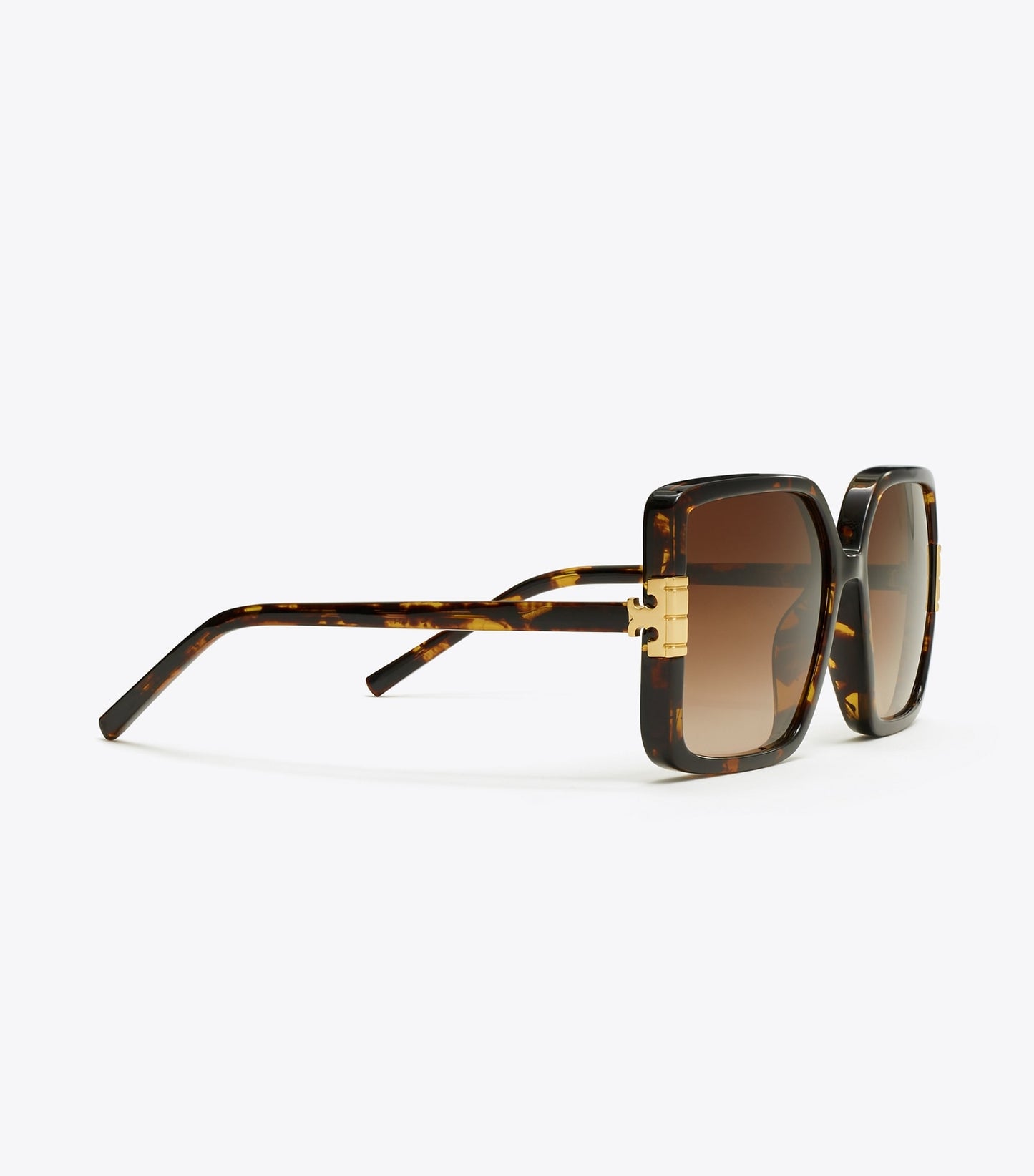 Tory Burch Eleanor Oversized Square Sunglasses - Tortoise/Light Brown Gradient