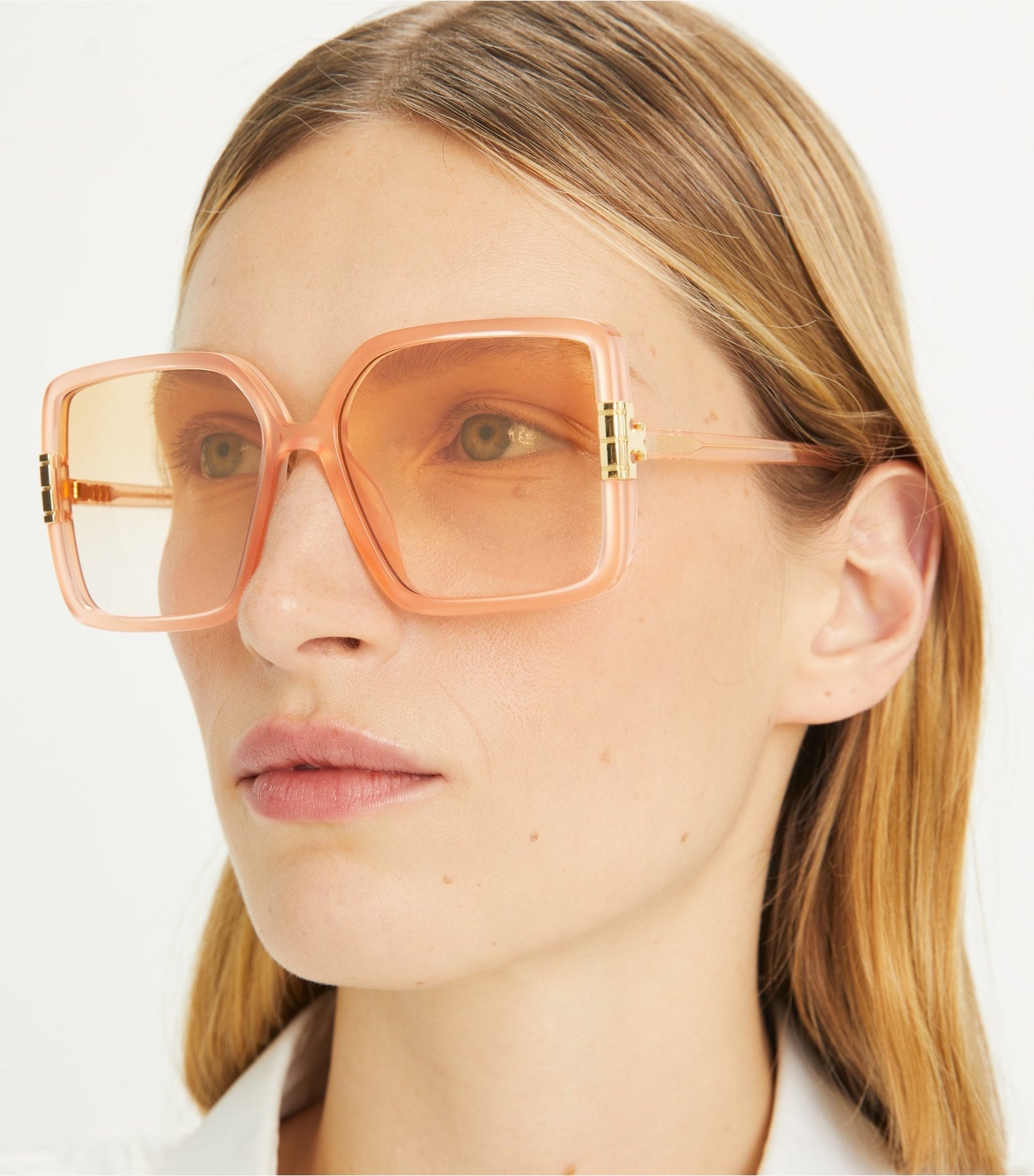 Tory Burch Eleanor Oversized Square Sunglasses - Tortoise/Light Brown Gradient