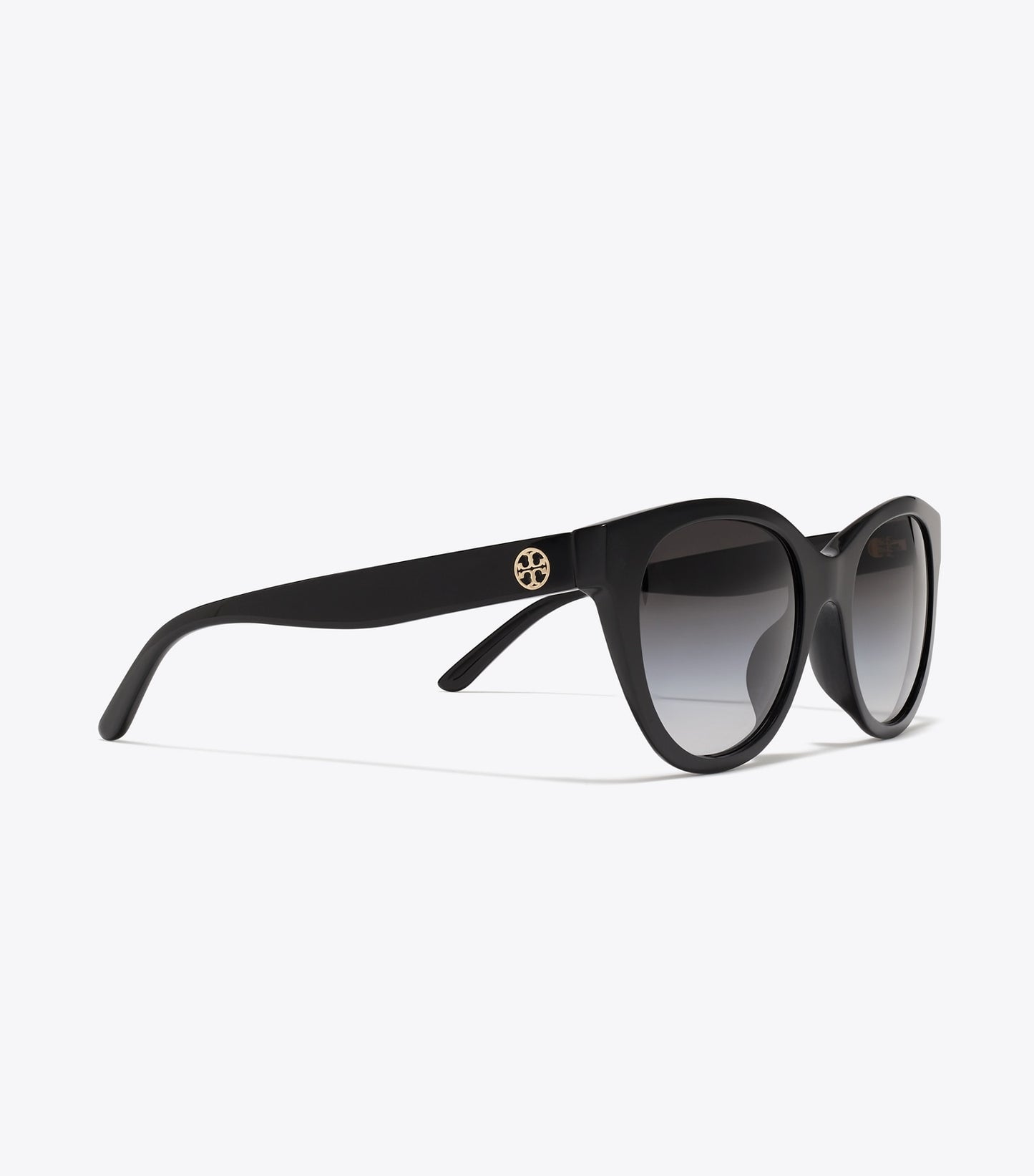 Tory Burch Miller Round Sunglasses - Black/Grey Gradient