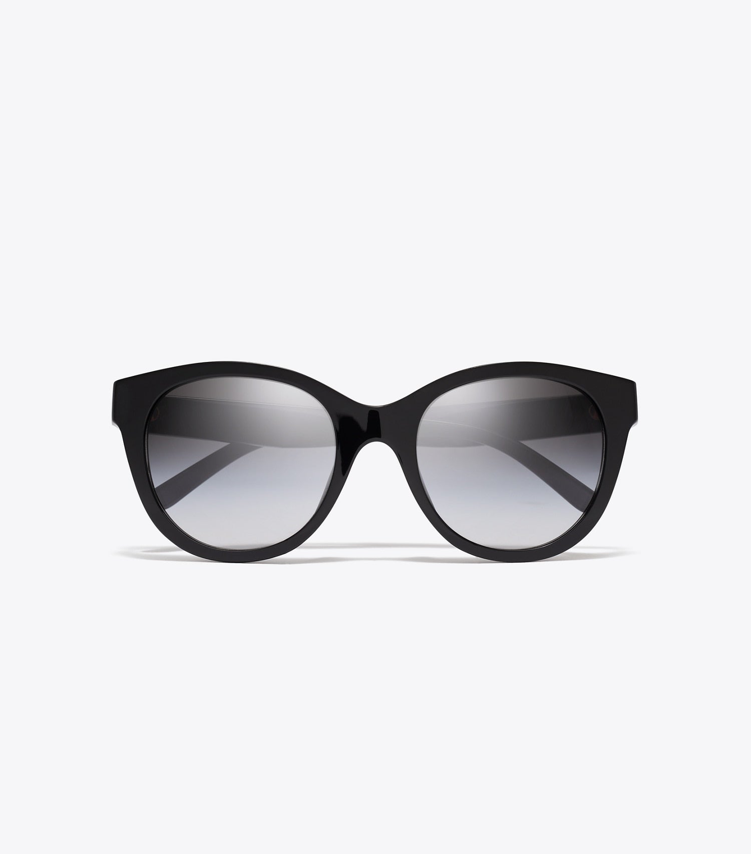 Tory Burch Miller Round Sunglasses - Black/Grey Gradient