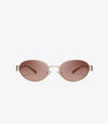 Shiny Light Gold/Light Pink Gradient Mirror