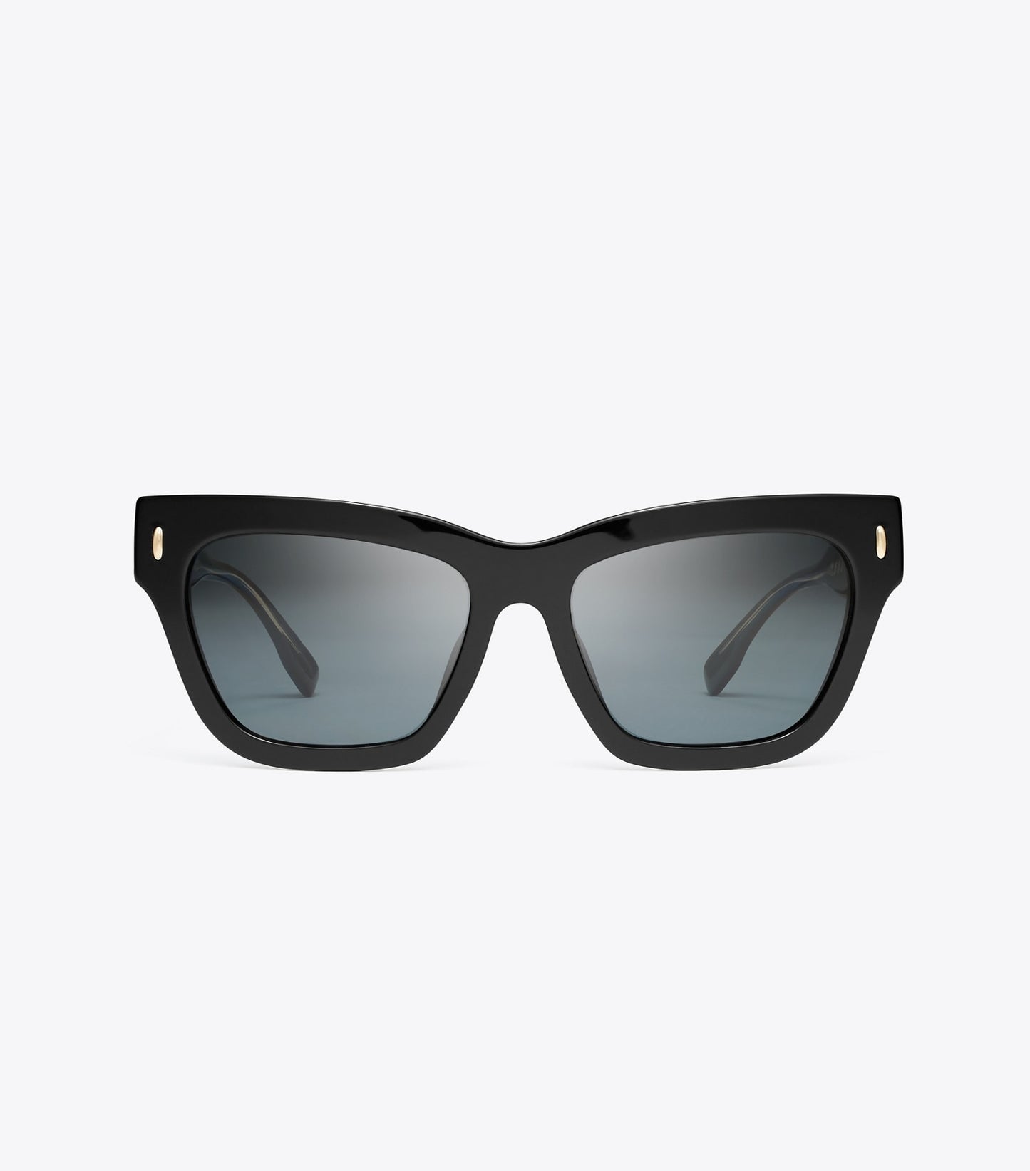 Tory Burch Miller Cat-Eye Sunglasses - Black/Dark Grey Polar